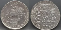 ½ Zilveren Rijder (Dukaton) 1790 – Zeeland detail 2, ½ zilveren rijder / ½ dukaton