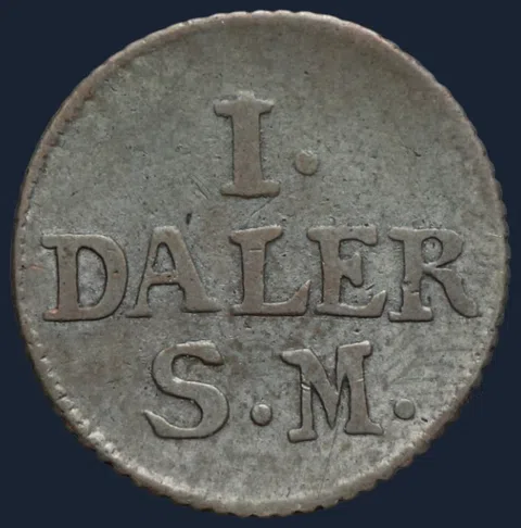 1 daler S.M. 1715 Zweden - noodgeld