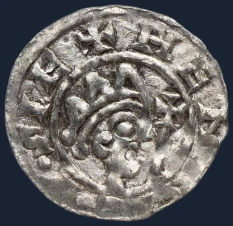 1 Denier Dokkum 1038-1057 Graafschap Bruno III van Brunswijk