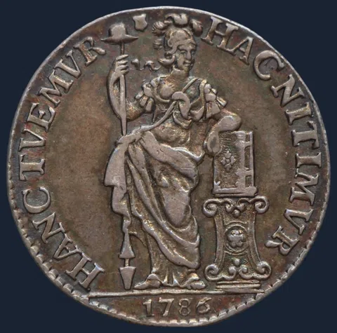 1 Gulden 1786 Utrecht VOC