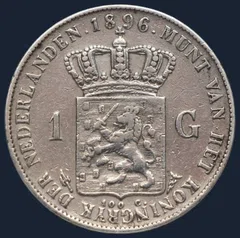 1 Gulden 1896 Wilhelmina