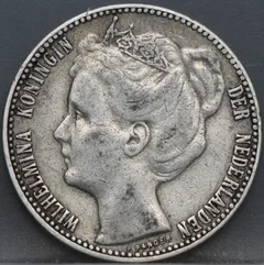1 Gulden 1906 Wilhelmina — Zilver voorzijde