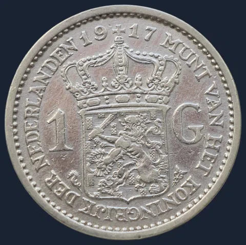 1 Gulden 1917 Wilhelmina