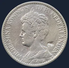 1 Gulden 1917 Wilhelmina 