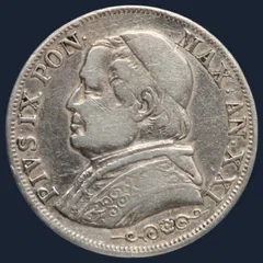 1 lira 1867 Kerkelijke Staat