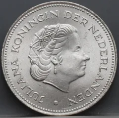10 Gulden 1970 Nederland Herrijst — Zilver achterzijde