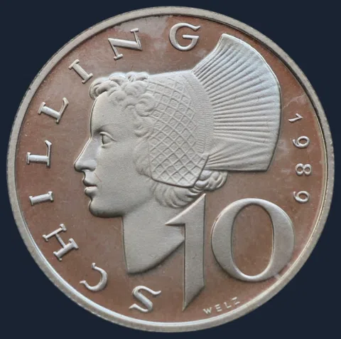 10 Schilling 1989 Oostenrijk