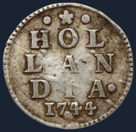 2 Stuiver 1744 Holland