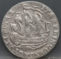 6 Stuiver 1791 Zeeland — Scheepjesschelling voorzijde, zilver