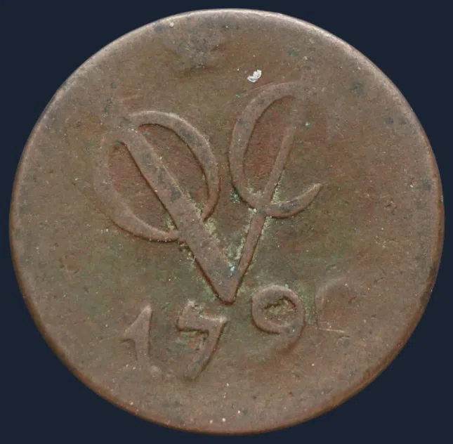 Duit 1790 Utrecht VOC