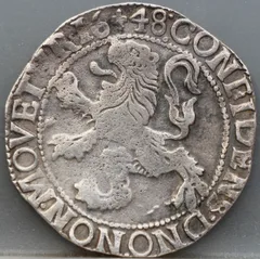 Leeuwendaalder 1648 Kampen — Zilver voorzijde, Zilver (Ag)