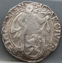 Leeuwendaalder 1648 Kampen — Zilver achterzijde, Zilver (Ag)
