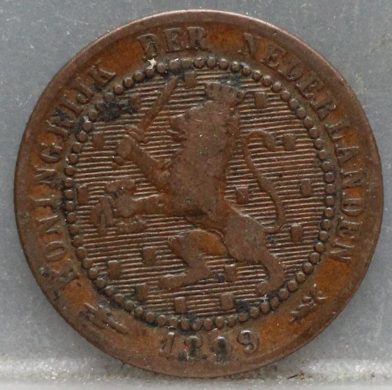 1 Cent 1899 Wilhelmina voorzijde
