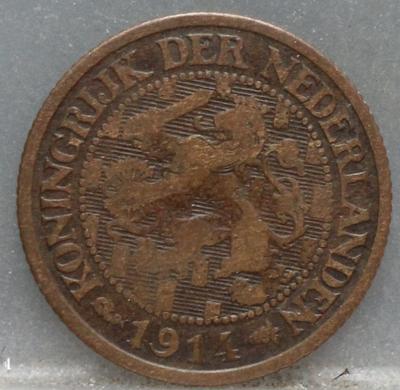 1 Cent 1914 Wilhelmina