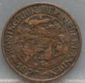 1 Cent 1920 Wilhelmina — Brons voorzijde