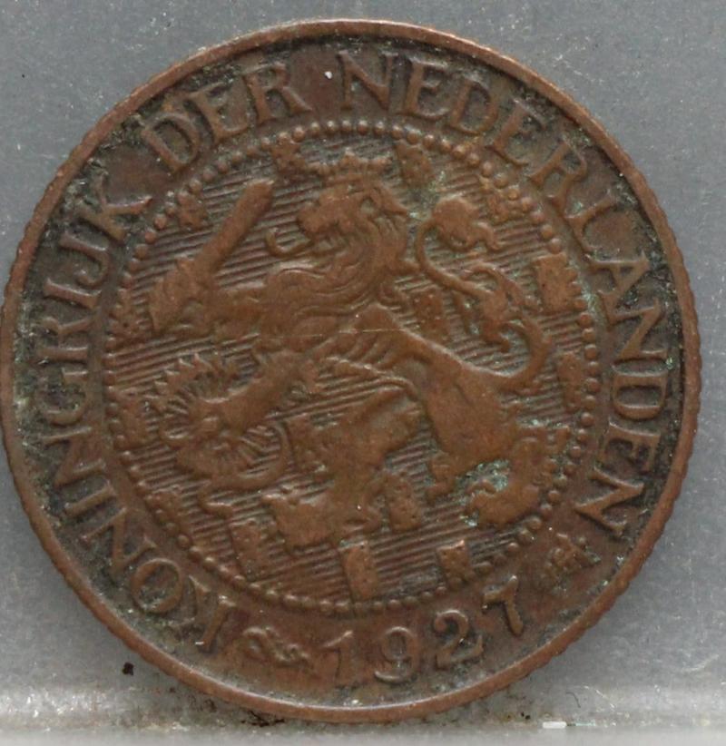 1 Cent 1927 Wilhelmina — Brons voorzijde, Nederland