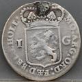 1 Gulden 1795 Holland — Bataafse Republiek Zilver achterzijde, Holland (Bataafse Republiek), Zilver (Ag)