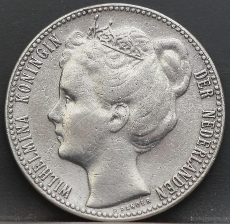 1 Gulden 1905 Wilhelmina — Zilver voorzijde