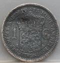 1 Gulden 1913 Wilhelmina — Zilver achterzijde