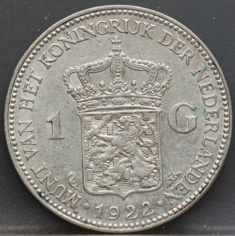 1 Gulden 1922 Wilhelmina - netjes voorzijde