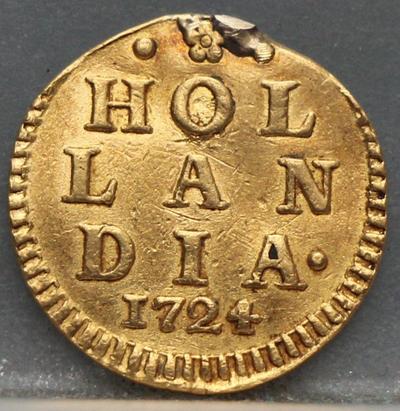 1 Stuiver 1724 Holland — Goud