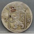 2 Stuiver 1744 Holland — Dubbele Wapenstuiver