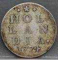 2 Stuiver 1774 Holland — Dubbele Wapenstuiver