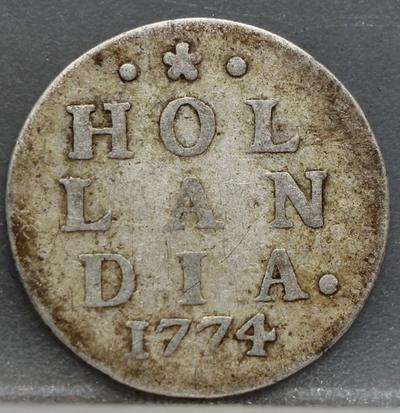 2 Stuiver 1774 Holland — Dubbele Wapenstuiver