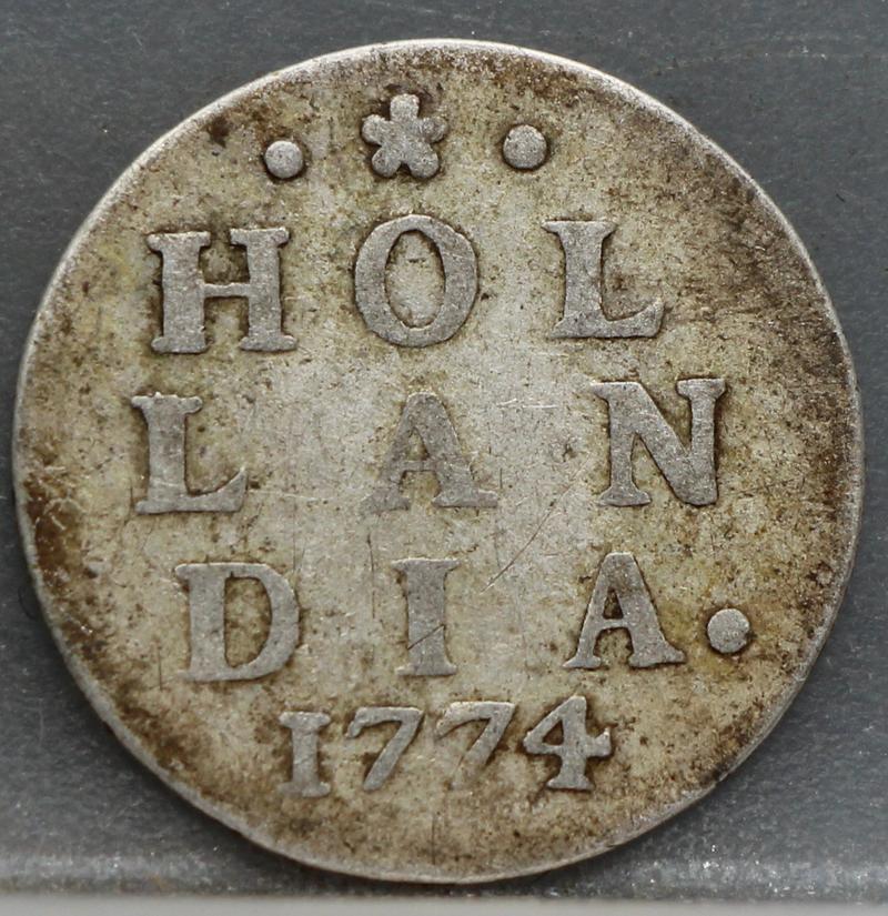 2 Stuiver 1774 Holland — Dubbele Wapenstuiver