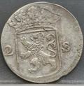 2 Stuiver 1780 Holland — Dubbele Wapenstuiver