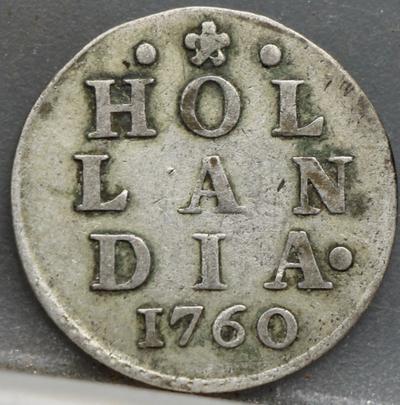 2 Stuiver 1760 Holland — Dubbele Wapenstuiver