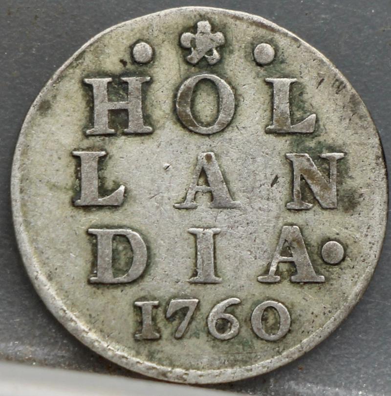 2 Stuiver 1760 Holland — Dubbele Wapenstuiver