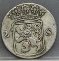 2 Stuiver 1760 Holland — Dubbele Wapenstuiver