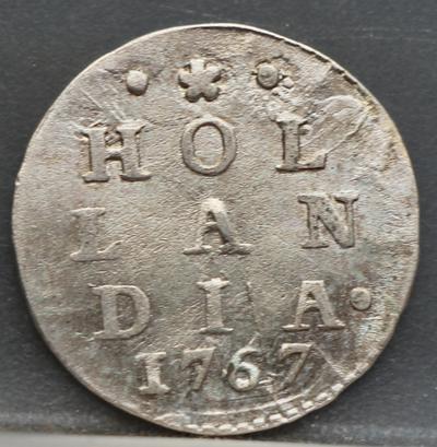 2 Stuiver 1767 Holland — Dubbele Wapenstuiver