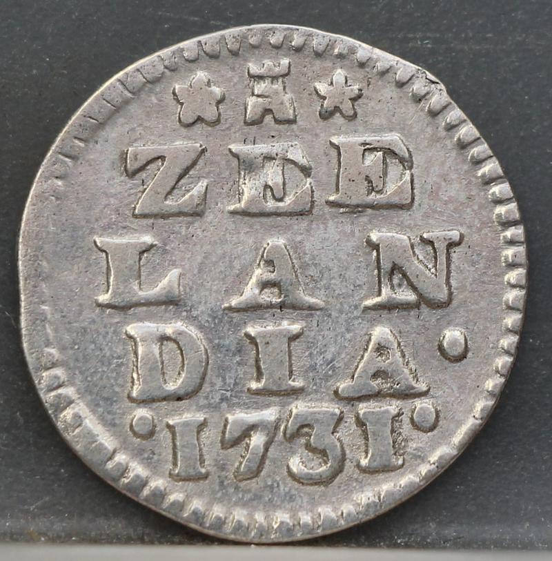2 Stuiver 1731 Zeeland — Dubbele Wapenstuiver Zilver voorzijde, Zilver (Ag)