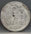 2 Stuiver 1738 West-Friesland — Dubbele Wapenstuiver voorzijde, Zilver