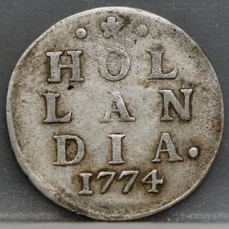 2 Stuiver 1774 Holland — Dubbele Wapenstuiver voorzijde