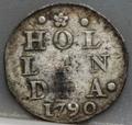 2 Stuiver 1790 Holland — Dubbele Wapenstuiver voorzijde