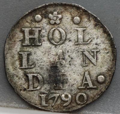 2 Stuiver 1790 Holland — Dubbele Wapenstuiver