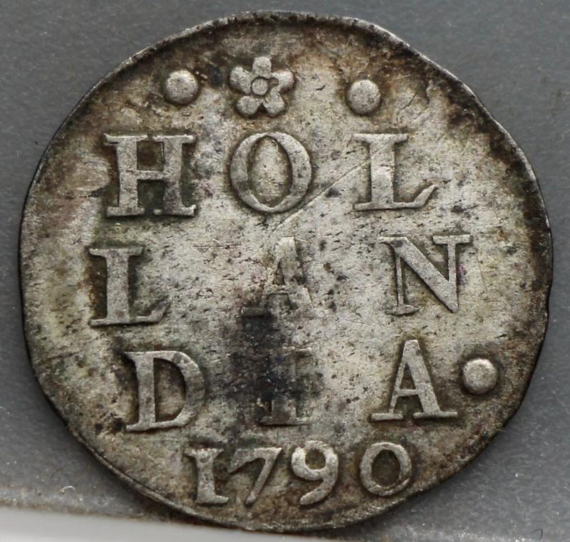 2 Stuiver 1790 Holland — Dubbele Wapenstuiver voorzijde
