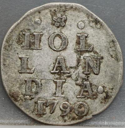 2 Stuiver 1790 Holland — Dubbele Wapenstuiver