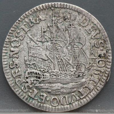 6 Stuiver 1677 'Scheepjesschelling' — West-Friesland, Enkhuizen