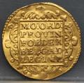 Gouden Dukaat 1742 Holland achterzijde, Goud (Au)